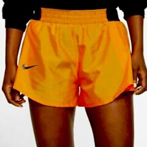 New Nike hot orange workout shorts